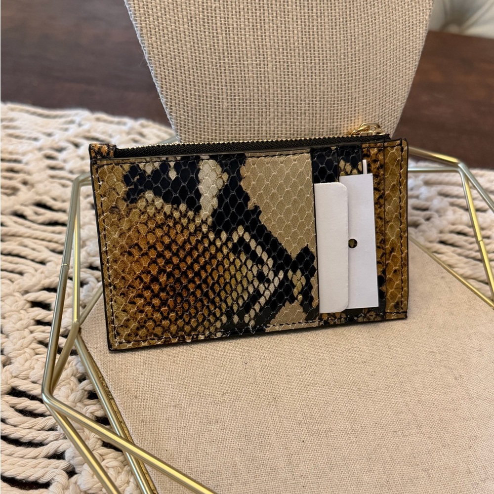 Alexander McQueen Python Leather Embossed Card Wa… - image 3